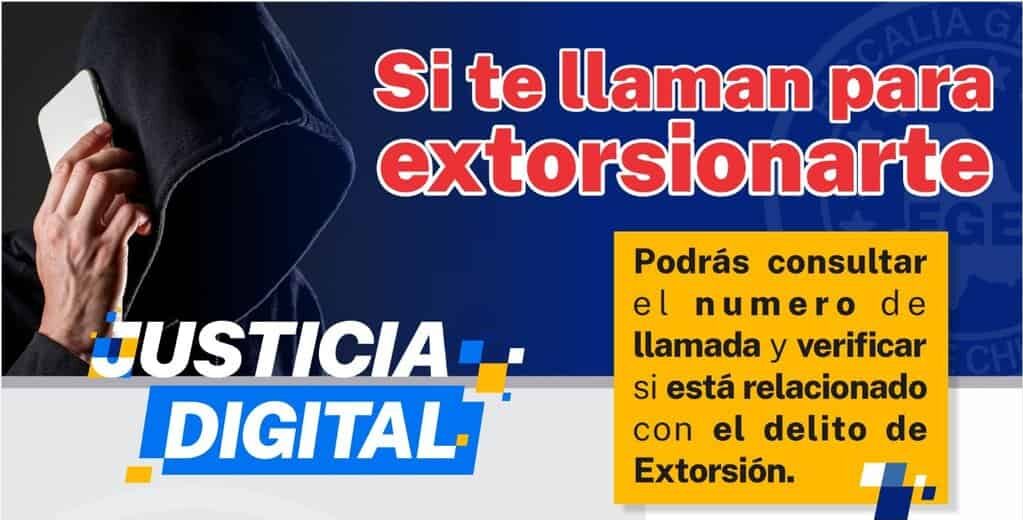Pone Fiscalía a disposición de la ciudadanía, aplicación Web para consultar números telefónicos o cuentas bancarias usadas con fines de extorsión