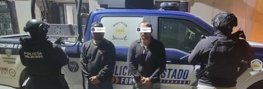 Operativo Conjunto detiene a dos en Guadalupe y Calvo por portación ilegal de armas