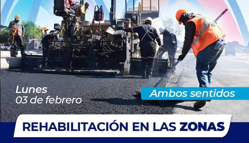 A partir del 3 de febrero, inicia Municipio recarpeteo día y noche en R. Almada y Lombardo Toledano