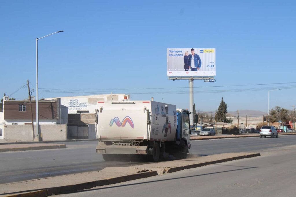 Retira Municipio 56 toneladas de basura con barrido mecanizado en lo que va de febrero