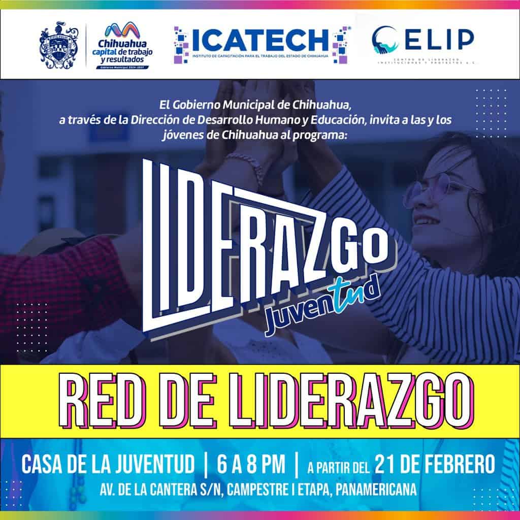 Invita Municipio a jóvenes a ser parte de los cursos del programa “Liderazgo Juventud”