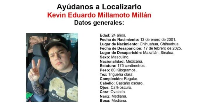 Buscan a joven desaparecido en Mazatlán