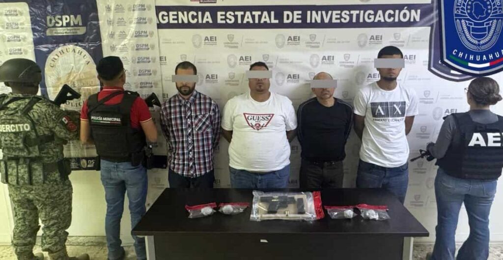 Detiene Operativo Conjunto a cuatro con un arma y marihuana en la capital 