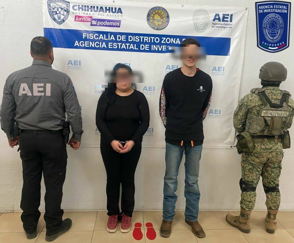 Detiene Operativo Conjunto a pareja en vía corta a Chihuahua con troca robada