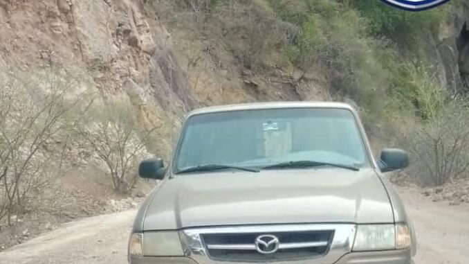 Recupera AEI camioneta con reporte de robo en Guachochi