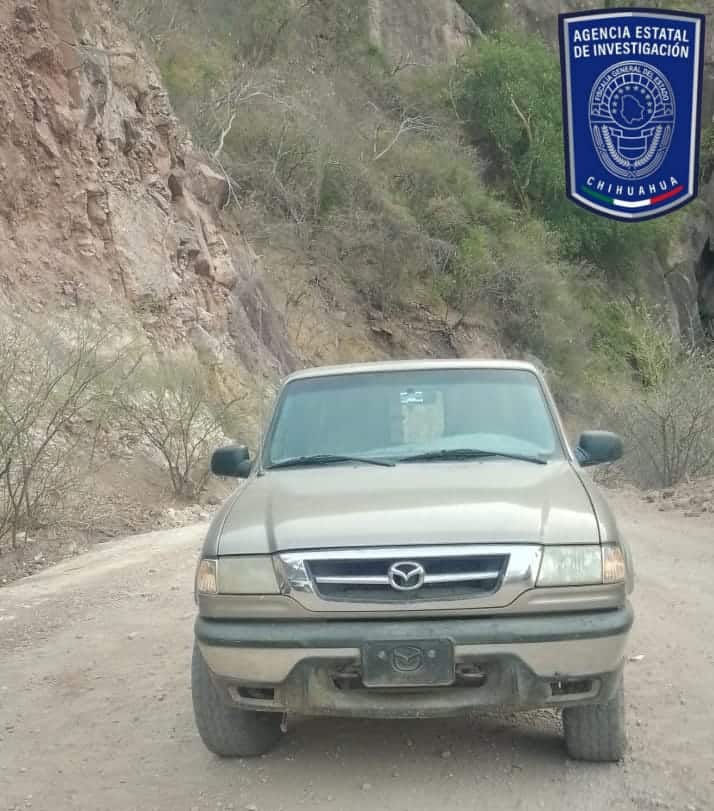 Recupera AEI camioneta con reporte de robo en Guachochi