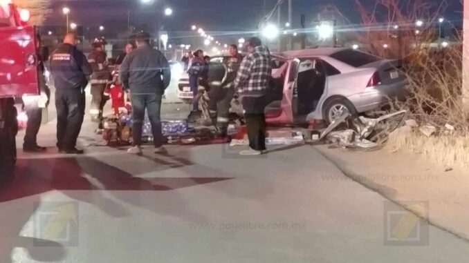 Choque frontal en Sierra Azul deja ocho lesionados, dos en estado grave