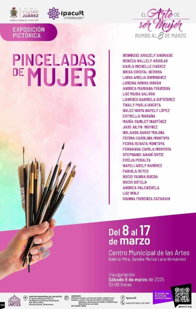 Invita Ipacult a la exposición Pinceladas de Mujer