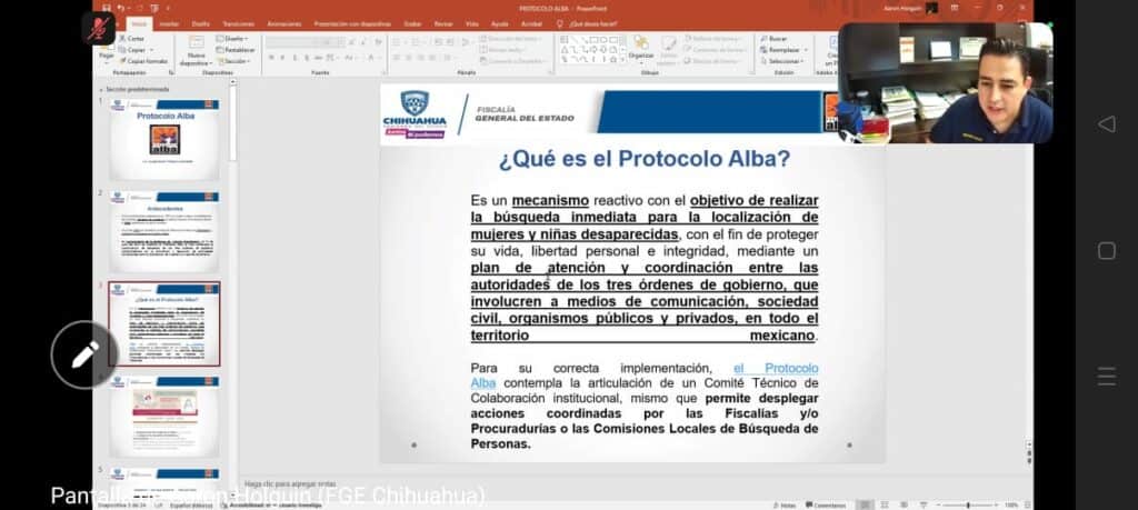 Comparte FEM experiencias en temas de ausentes con Fiscalía General de Baja California