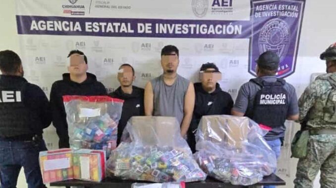 En cateo en la colonia Valle de la Madrid detienen a cuatro con drogas