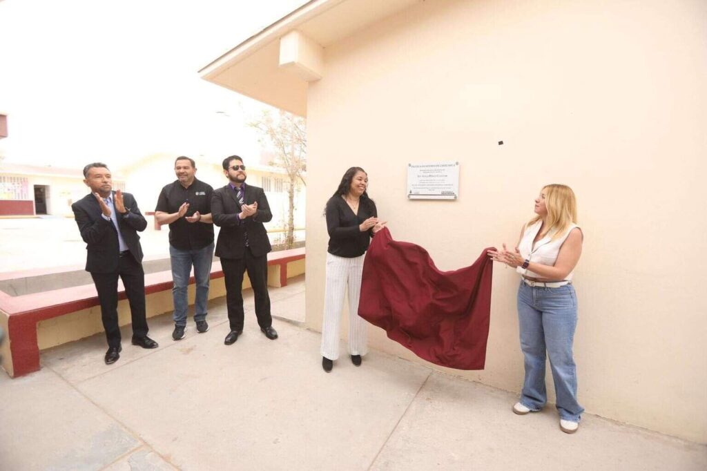 Entregan obras de rehabilitación a primaria Escritores de Chihuahua