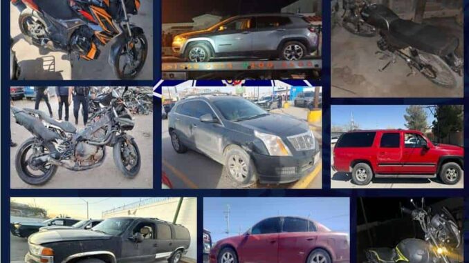 Recuperan 10 autos con reporte de robo en los últimos dos días