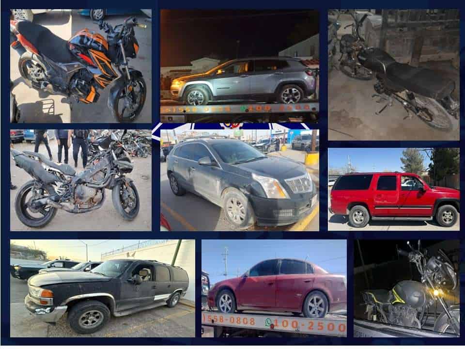Recuperan 10 autos con reporte de robo en los últimos dos días