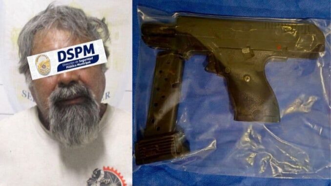 Policía Municipal detiene en la Nuevo Milenio a un hombre con una 9MM