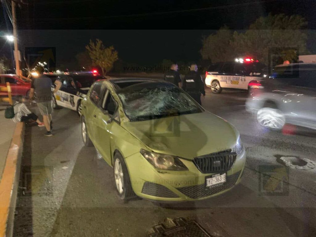 Choque con volcadura en Quinta Real deja una persona lesionada