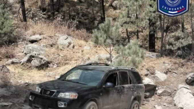 Recupera AEI camioneta con reporte de robo en Guachochi