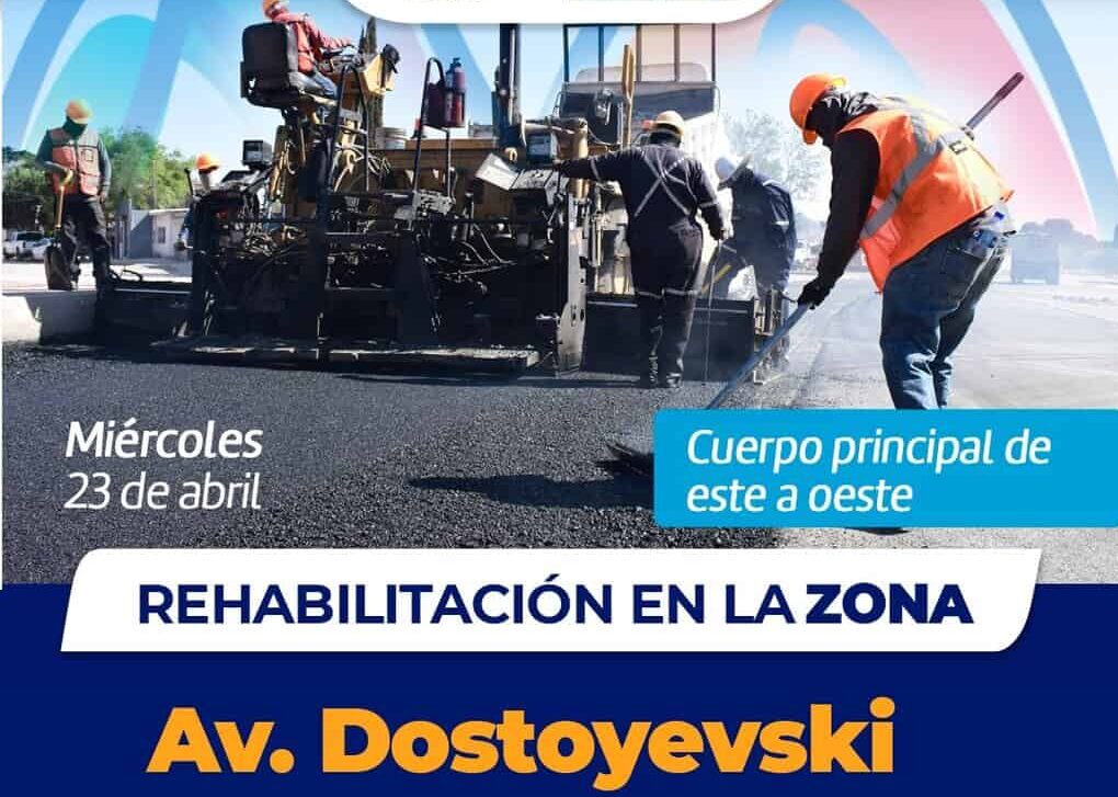 ¡Alerta Vial! Inicia municipio recarpeteo en la avenida Dostoyevski