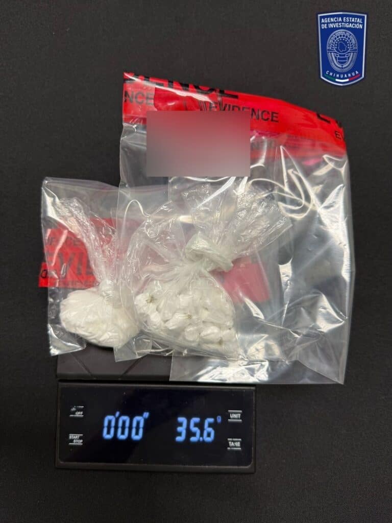 Detiene COE Zona Norte a masculino por posesión de cocaína en Cd. Juárez