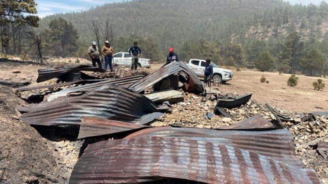 Confirman dos viviendas consumidas en incendios forestales en Bocoyna