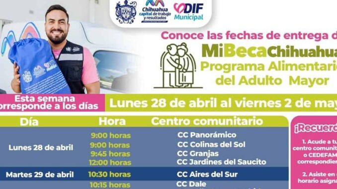 Conoce cuándo y dónde acudir por apoyo PAAM del 28 de abril al 2 de mayo