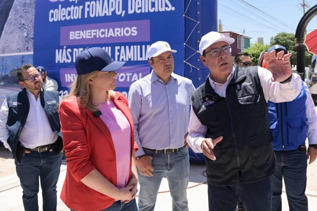 Maru Campos impulsa desarrollo en Delicias con obras de infraestructura hidráulica