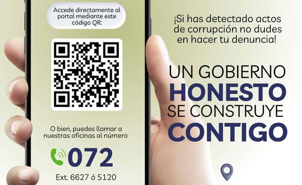 Comparte municipio canales para reportar posibles casos de corrupción por servidores públicos