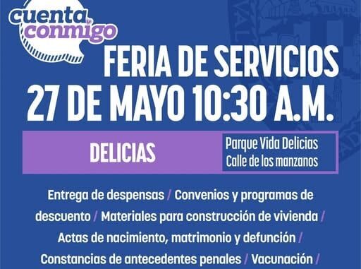Invitan este martes a la Feria de Servicios “Cuenta Conmigo” en el municipio de Delicias